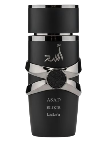 Lattafa Perfumes Asad Elixir bottle, secondary